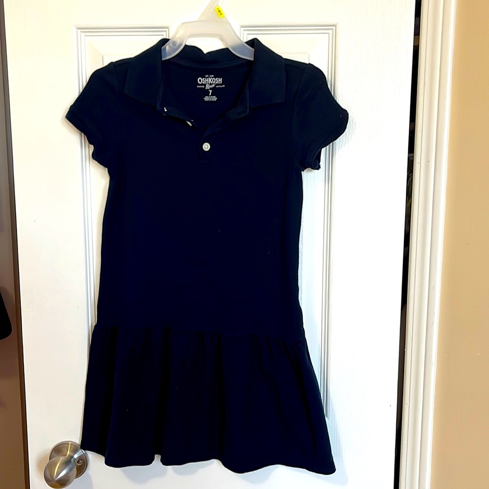 Oshkosh girls blue uniform dress
